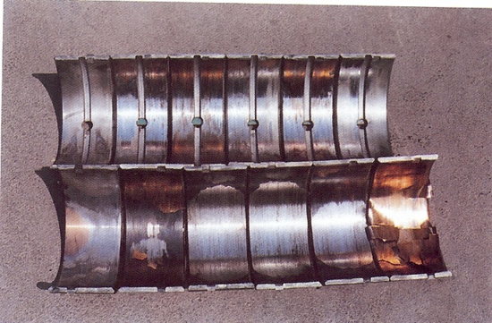 嚴重拉傷的氣缸