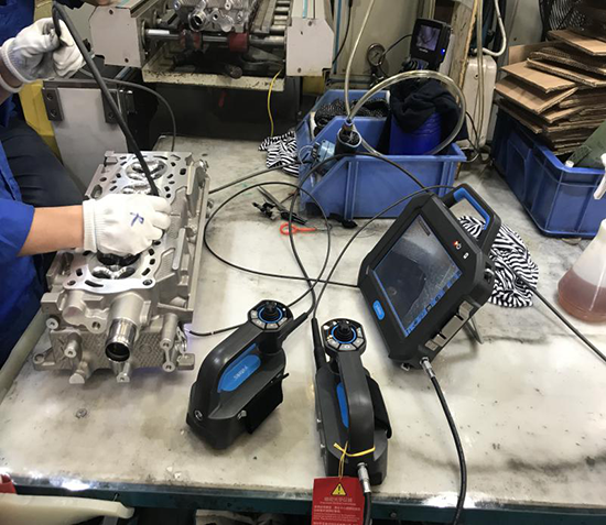 SIE百萬(wàn)像素工業(yè)內(nèi)窺鏡鑄造分廠、鑄造廠、精加工廠演示現(xiàn)場(chǎng)