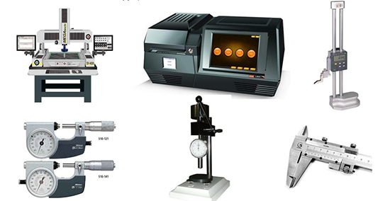 配有專業先進設備，擁有三次元測量、ROHS測量儀、測高儀等